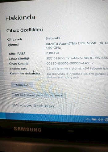 SAMSUNG Siyah Dizüstü Bilgisayar(N150) - Görsel 3