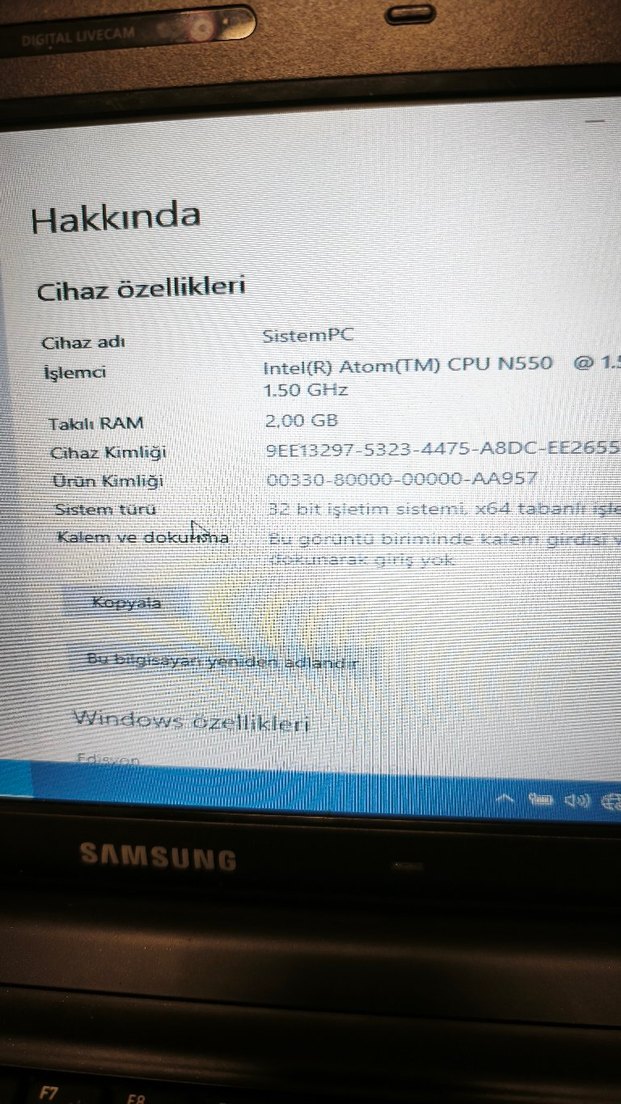 SAMSUNG Siyah Dizüstü Bilgisayar(N150) - Görsel 3