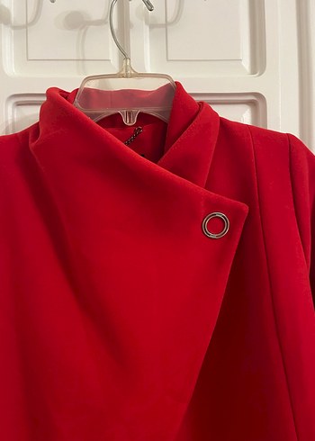 Kırmızı Kadın Kaban s beden - Görsel 8