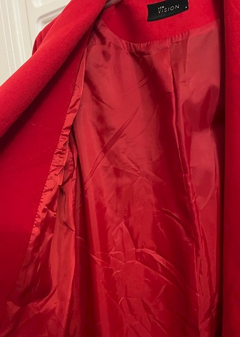 Kırmızı Kadın Kaban s beden - Görsel 5