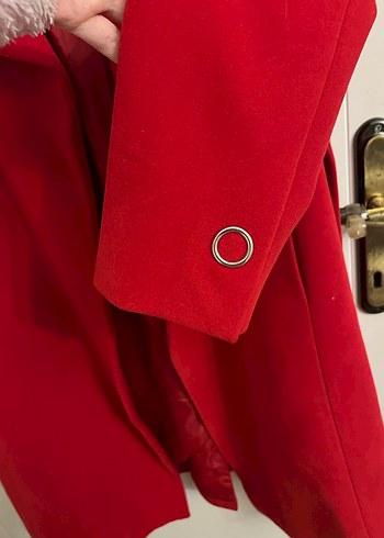 Kırmızı Kadın Kaban s beden - Görsel 6