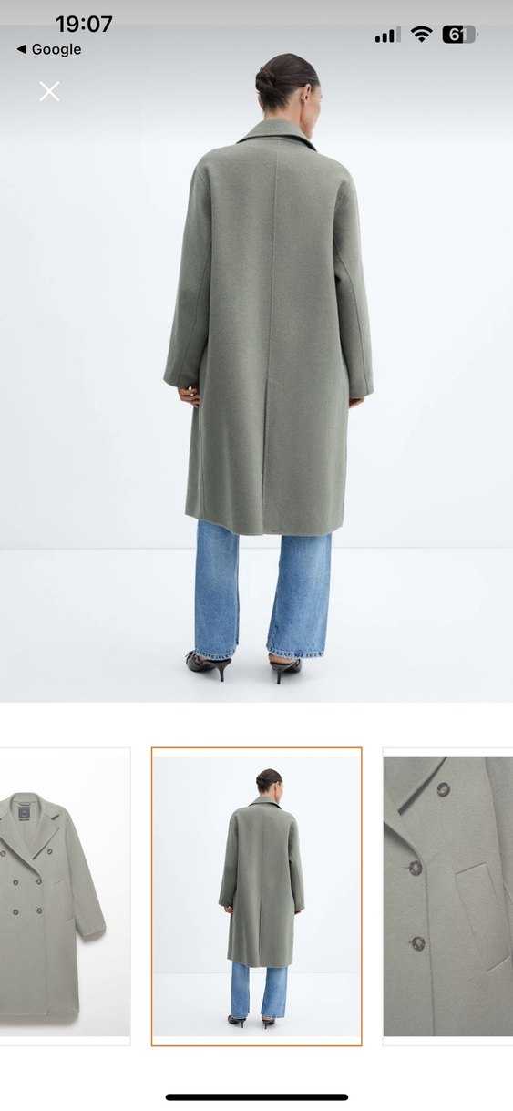 Mango el yapımı yün palto s beden - Görsel 3