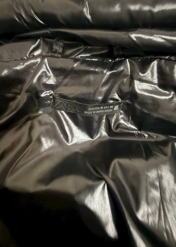 zara parlak kaz tüyü mont - Görsel 7