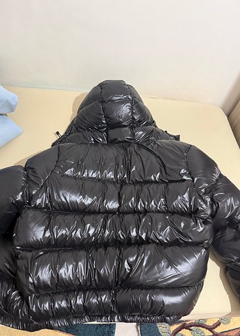 zara parlak kaz tüyü mont - Görsel 5