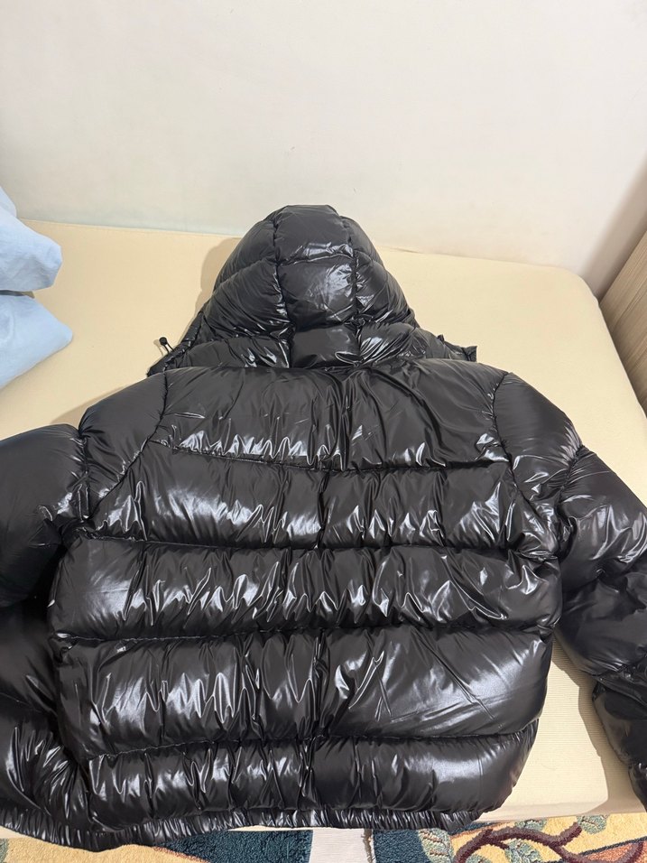 zara parlak kaz tüyü mont - Görsel 5