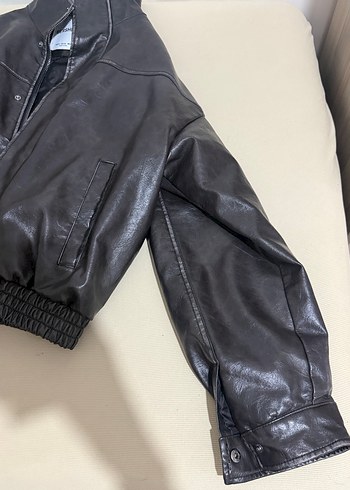 bershka erkek deri ceket - Görsel 4