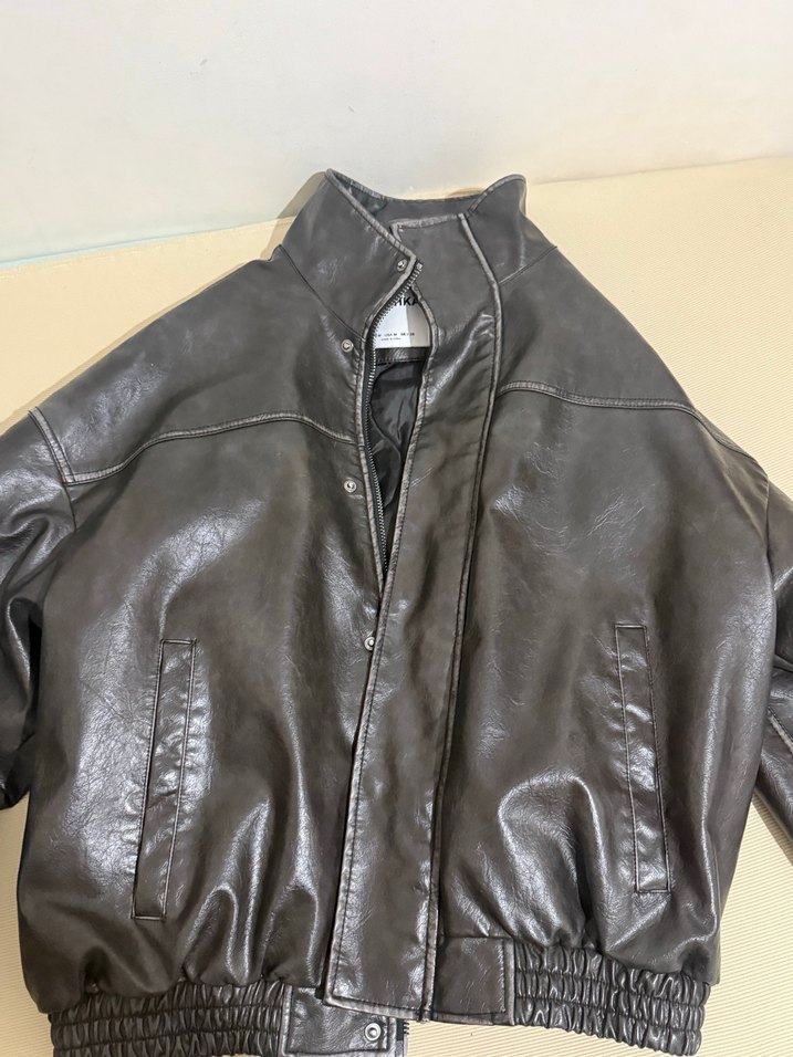 bershka erkek deri ceket - Görsel 2