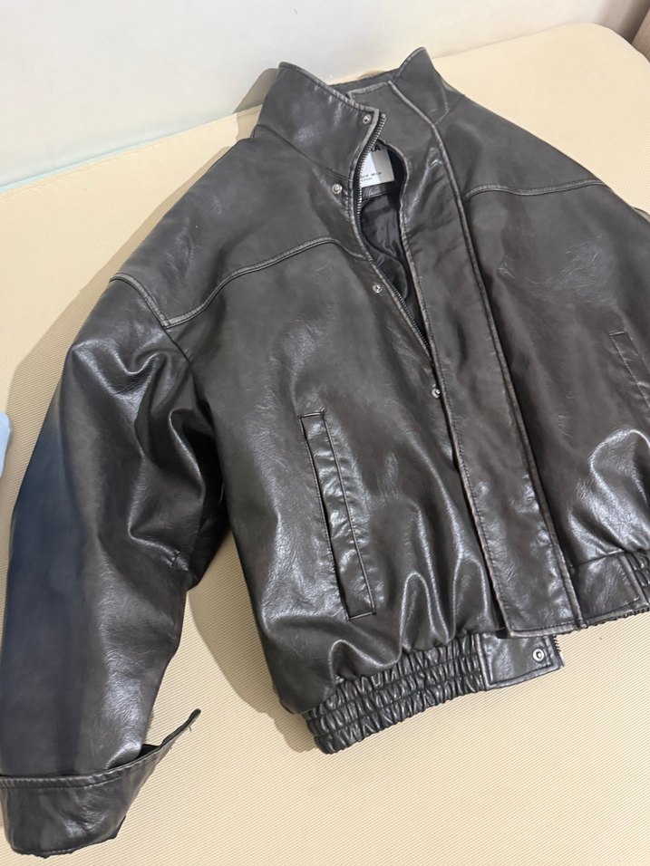 bershka erkek deri ceket - Görsel 3