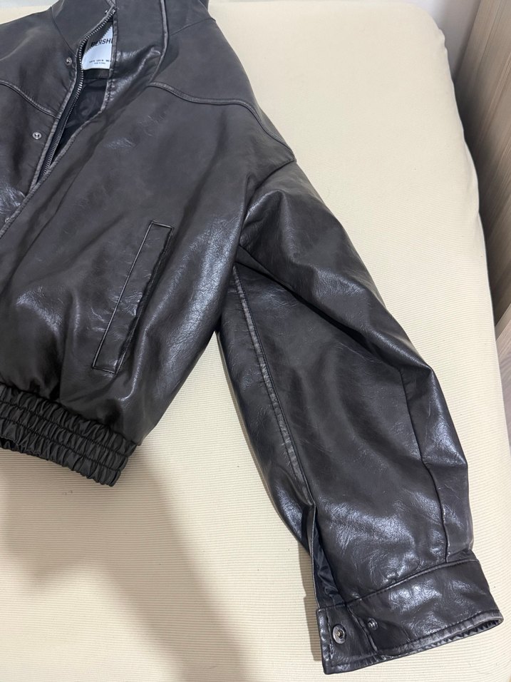 bershka erkek deri ceket - Görsel 4