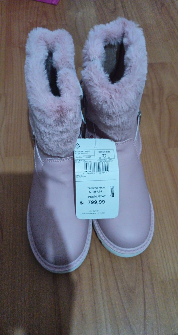 Pembe Kürklü Kız Botu - Görsel 4
