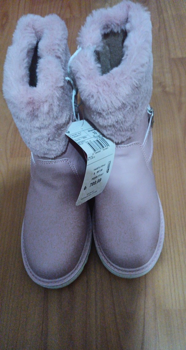 Pembe Kürklü Kız Botu - Görsel 3