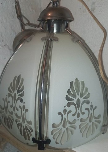 Gri-Beyaz Desenli Dekoratif Avize - Görsel 2