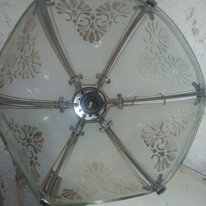 Gri-Beyaz Desenli Dekoratif Avize - Görsel 3