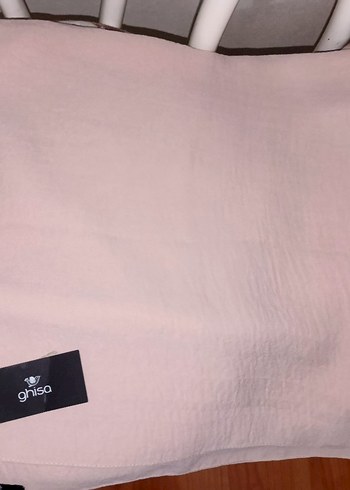 Pembe Keten Kadın Wrap Ghisa - Görsel 3