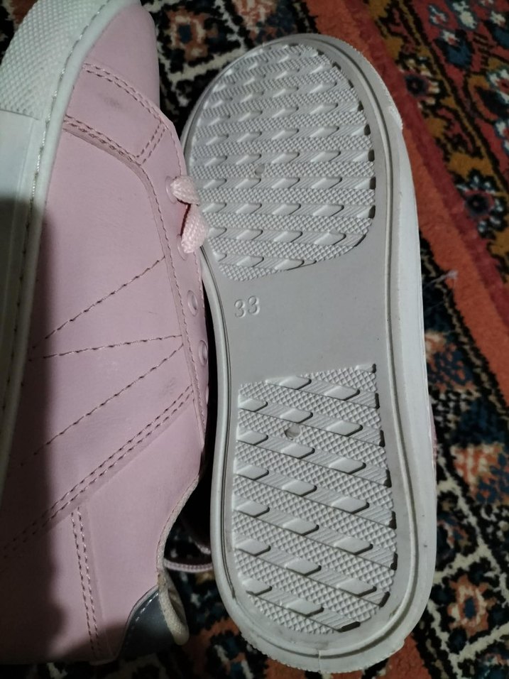 Pembe Bağcıklı Kadın Spor Ayakkabı - Görsel 2