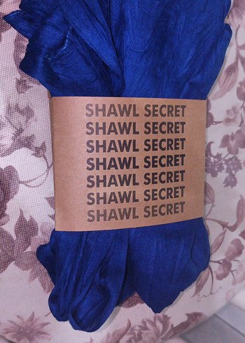 Lacivert Bambu Şal - Görsel 2