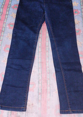 Kadın Mavi Kot Pantolon Midi Boy - Görsel 2