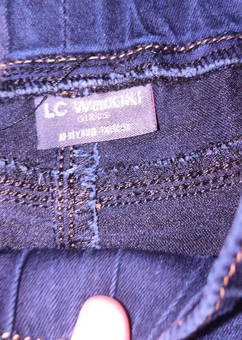 Kadın Mavi Kot Pantolon Midi Boy - Görsel 3