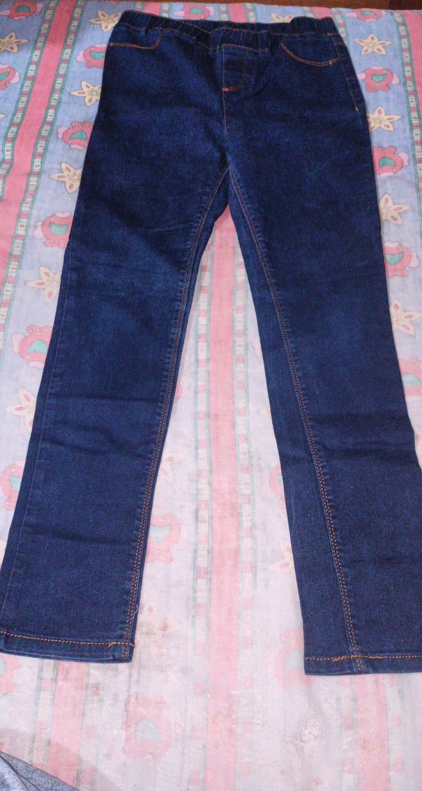 Kadın Mavi Kot Pantolon Midi Boy - Görsel 2