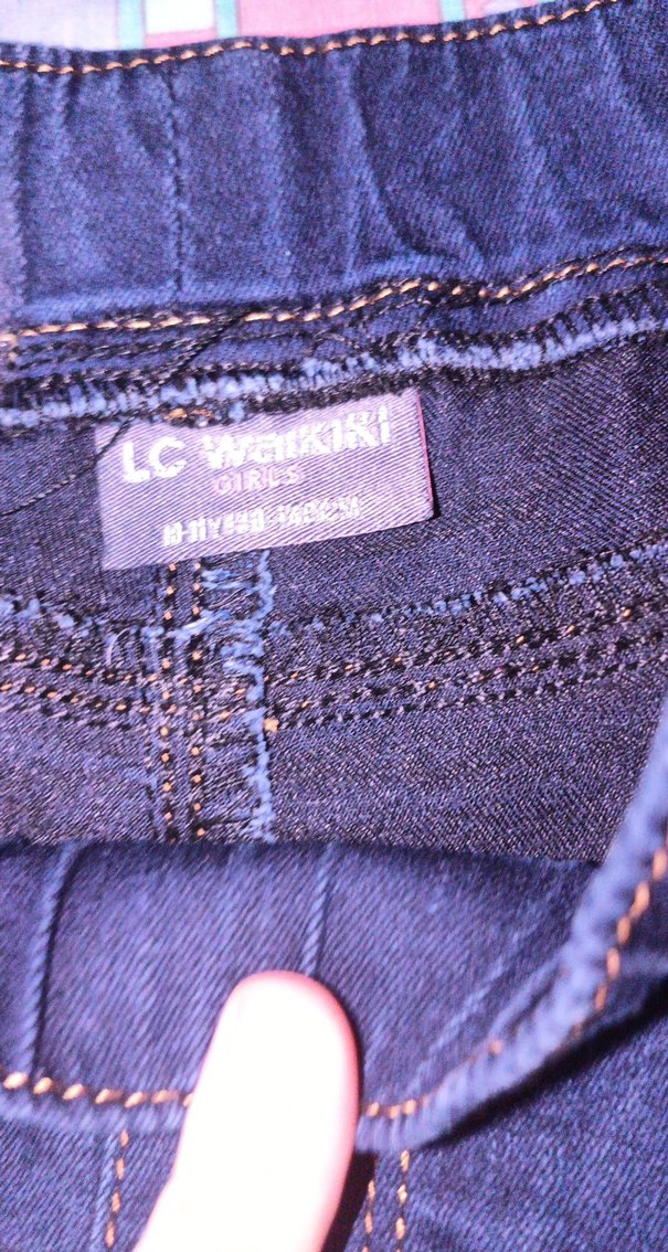 Kadın Mavi Kot Pantolon Midi Boy - Görsel 3