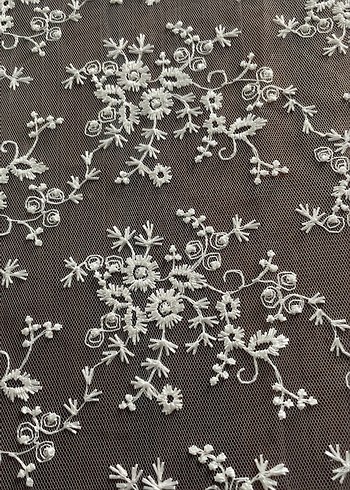 Beyaz dantel 170x55cm Masa Örtüsü - Görsel 3