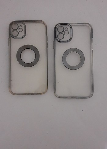 Iphone 11 telefon kabı Şeffaf Gri Telefon Kılıfı 2 adet - Görsel 3