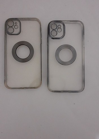 Iphone 11 telefon kabı Şeffaf Gri Telefon Kılıfı 2 adet - Görsel 4