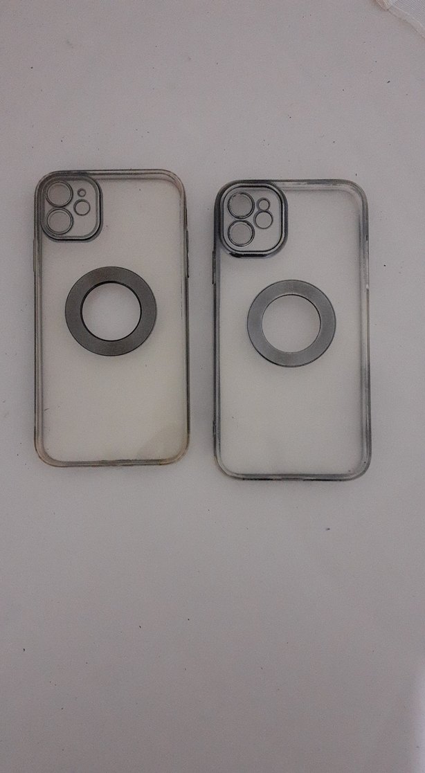 Iphone 11 telefon kabı Şeffaf Gri Telefon Kılıfı 2 adet - Görsel 3