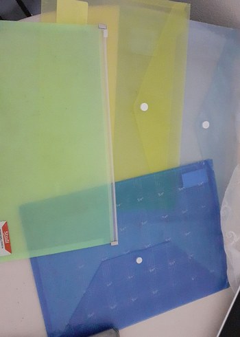 Pastel Renkli Mavi Dosya Seti - Görsel 3