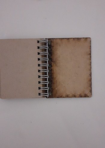 Renkli Yıldızlı Tahta kapaklı Not Defteri - Görsel 6