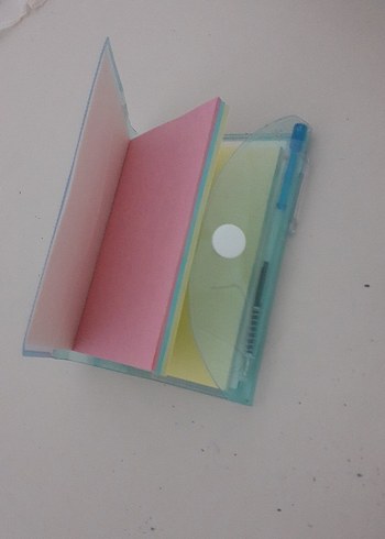 Pastel Renkli Çok Bölmeli Not Defteri