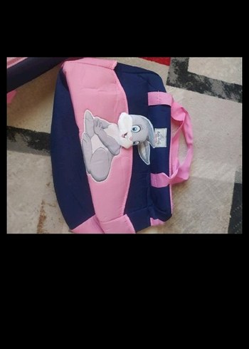 Pembe Baskılı Bebek Taşıma Çantası - Görsel 3