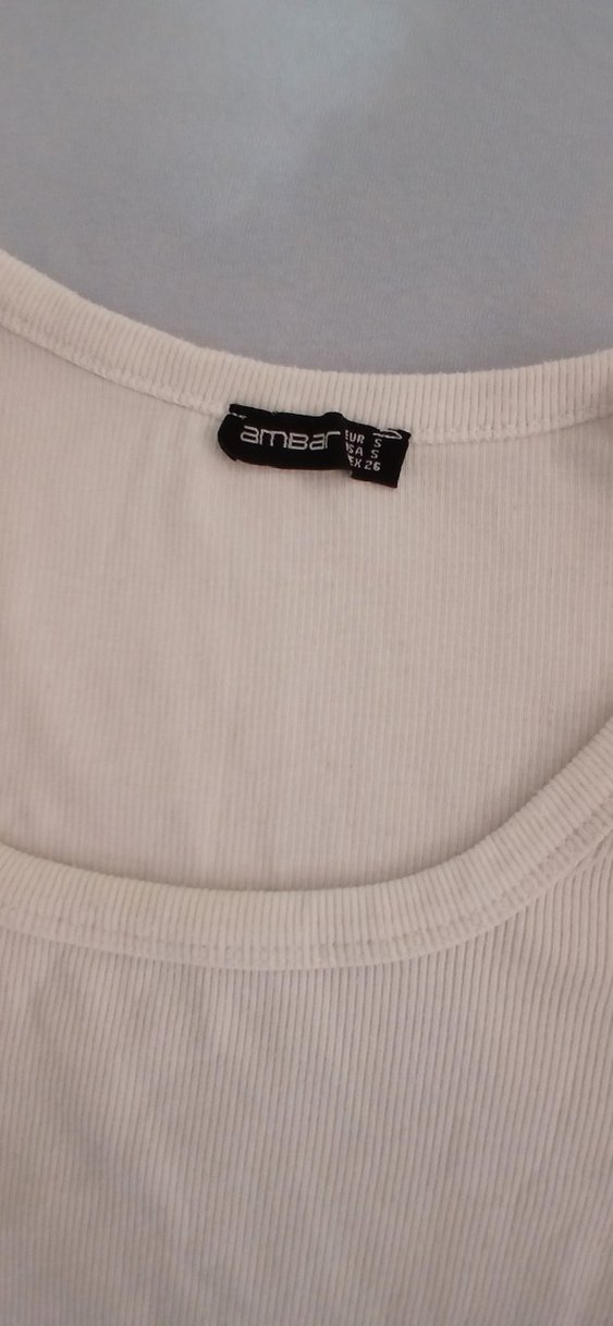 Beyaz Kadın Kısa Kollu Basic Tişört - Görsel 3