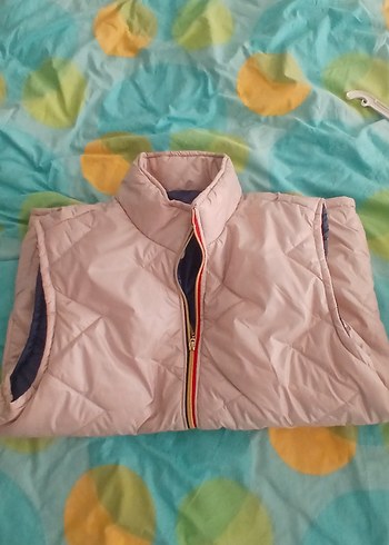 Erkek Beyaz Kolsuz Fermuarlı Yelek - Görsel 2