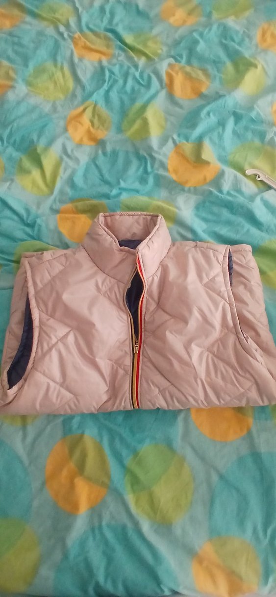 Erkek Beyaz Kolsuz Fermuarlı Yelek - Görsel 2