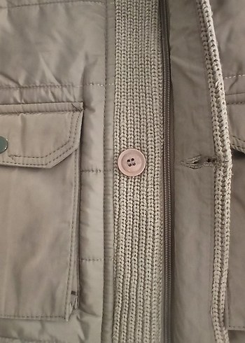 Düğmeli Kahverengi Erkek Mont - Görsel 3