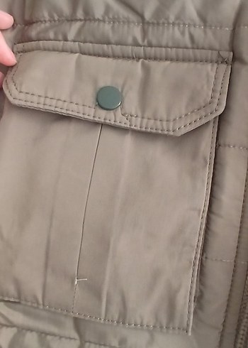 Düğmeli Kahverengi Erkek Mont - Görsel 2