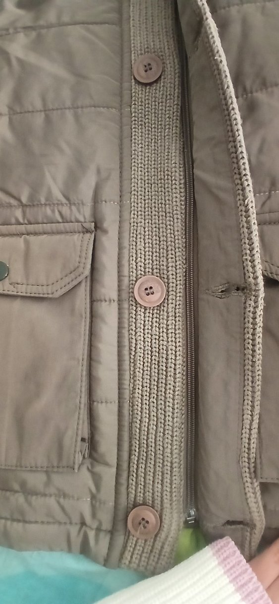 Düğmeli Kahverengi Erkek Mont - Görsel 3