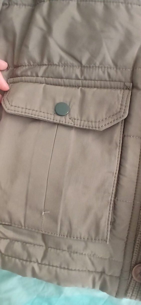 Düğmeli Kahverengi Erkek Mont - Görsel 2