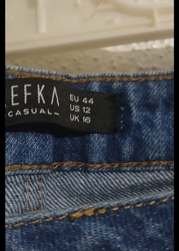 Mavi Midi Kadın Denim Pantolon - Görsel 3