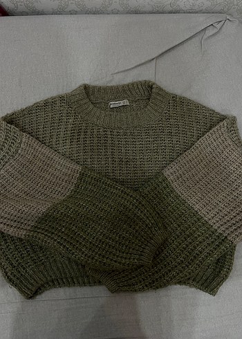 Gri Örgü Kadın Kazak - Görsel 2