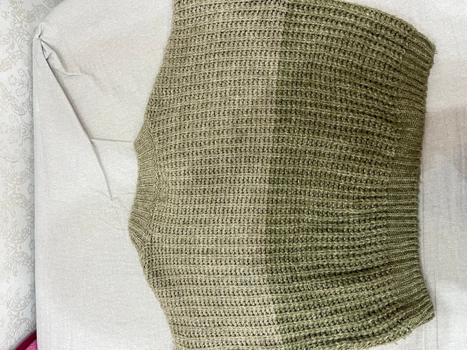 Gri Örgü Kadın Kazak - Görsel 3