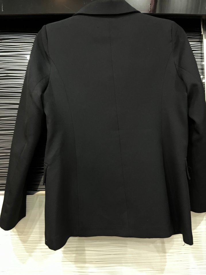 Kadın Siyah Klasik Blazer Ceket - Görsel 2