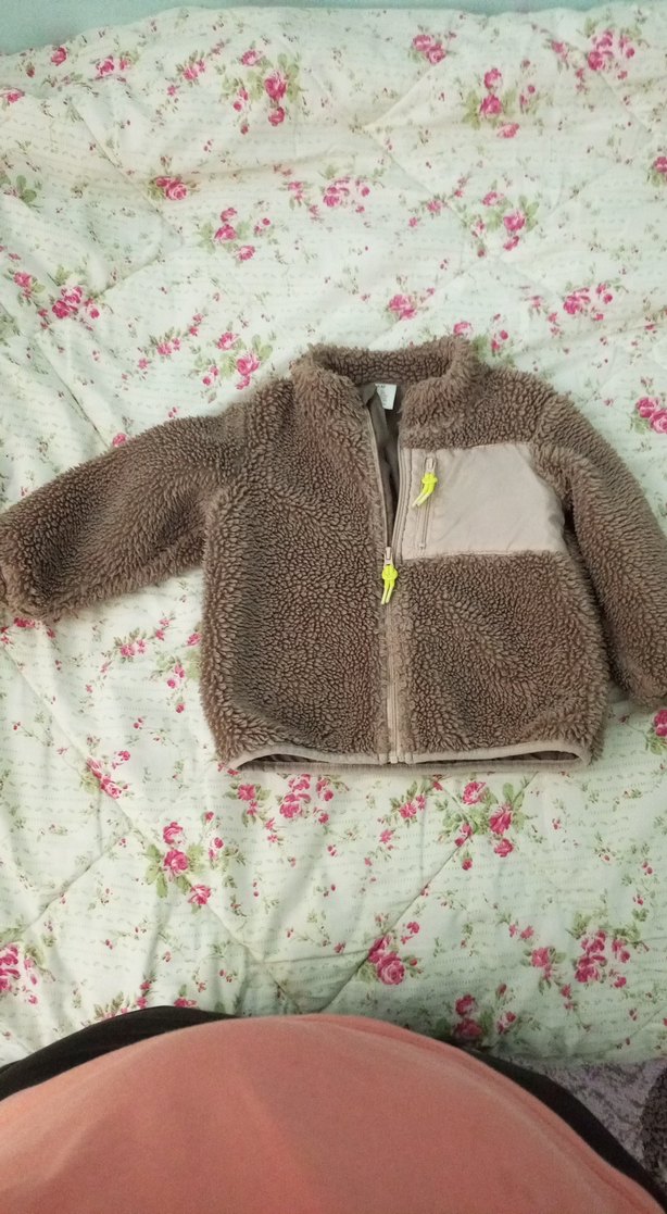 Kahverengi Erkek Çocuk Kürklü Ceket - Görsel 2