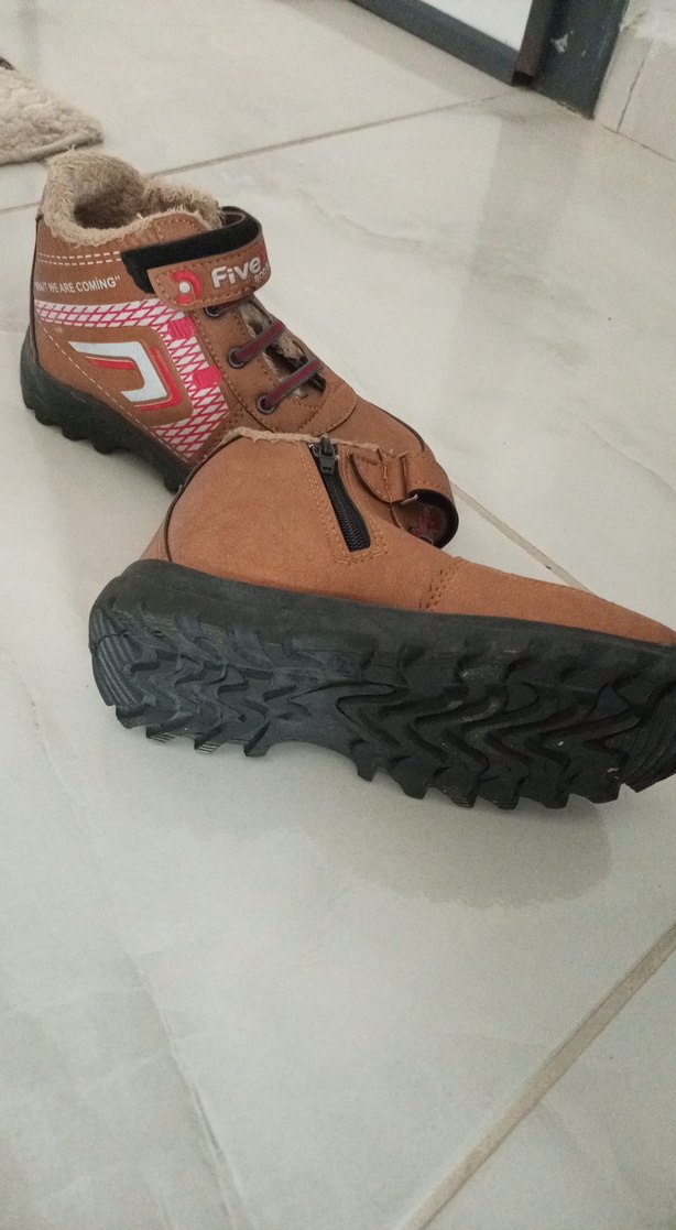 Kahverengi Erkek Çocuk Street Wear Bot - Görsel 3