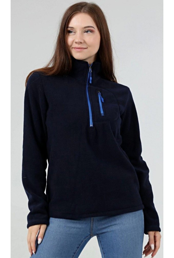 Lacivert Polar Sweatshirt  XL Beden - Görsel 3