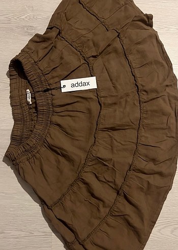 Addax Kahverengi Mini Etek - Görsel 3