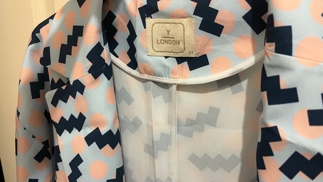 Uzun Kesim Çok Renkli Bağlamalı Kadın ince ceket - Görsel 2