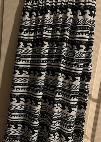 Siyah Uzun Bohem Tarzı Büstiyer - Görsel 3