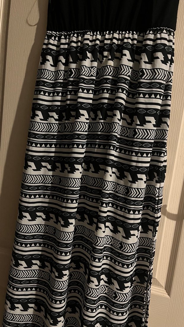 Siyah Uzun Bohem Tarzı Büstiyer - Görsel 3